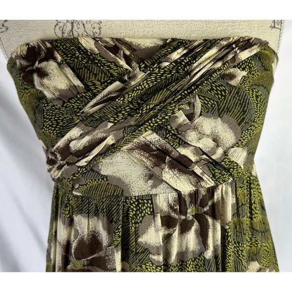 Anthropologie Strapless Floral Maxi Dress By Edme & Esyllte - Picture 6 of 13